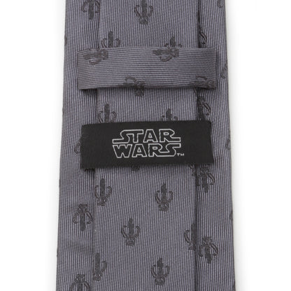 Mandalorian Gray Silk Men's Tie Image 4