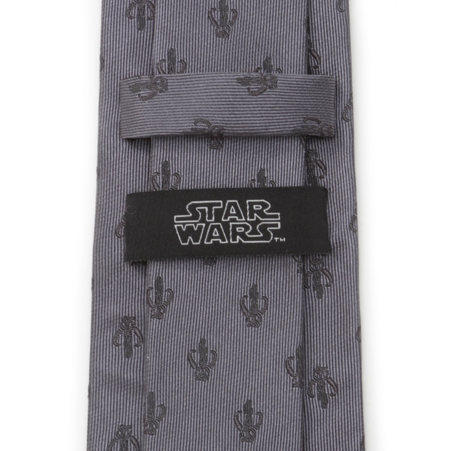 Mandalorian Gray Silk Men's Tie Image 4