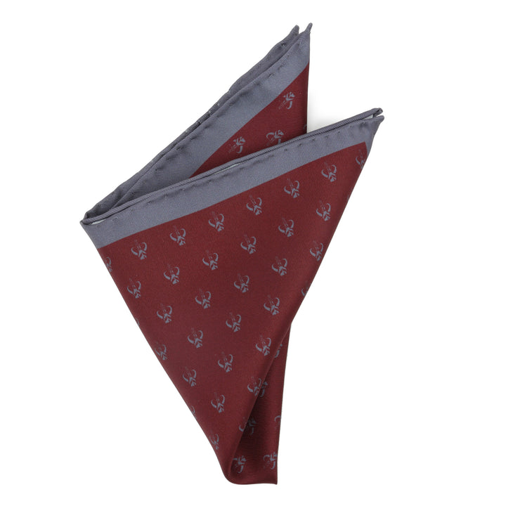 Mandalorian Red Silk Pocket Square Image 3