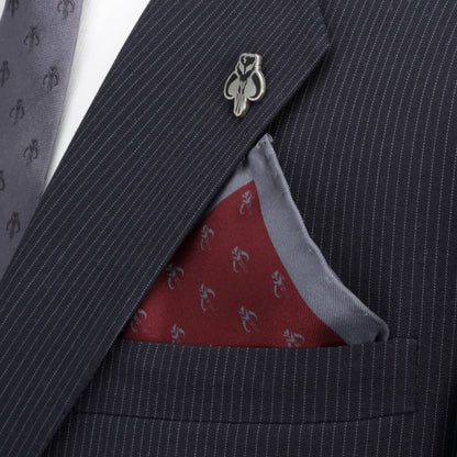 Mandalorian Red Silk Pocket Square Image 4