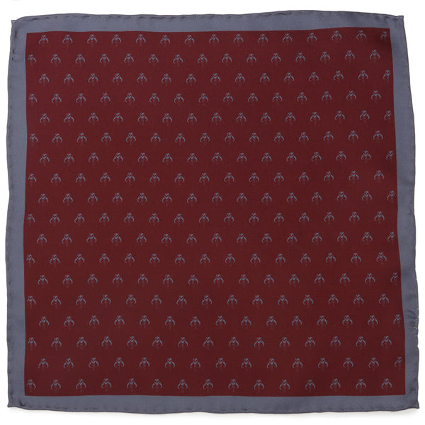 Mandalorian Red Silk Pocket Square Image 1