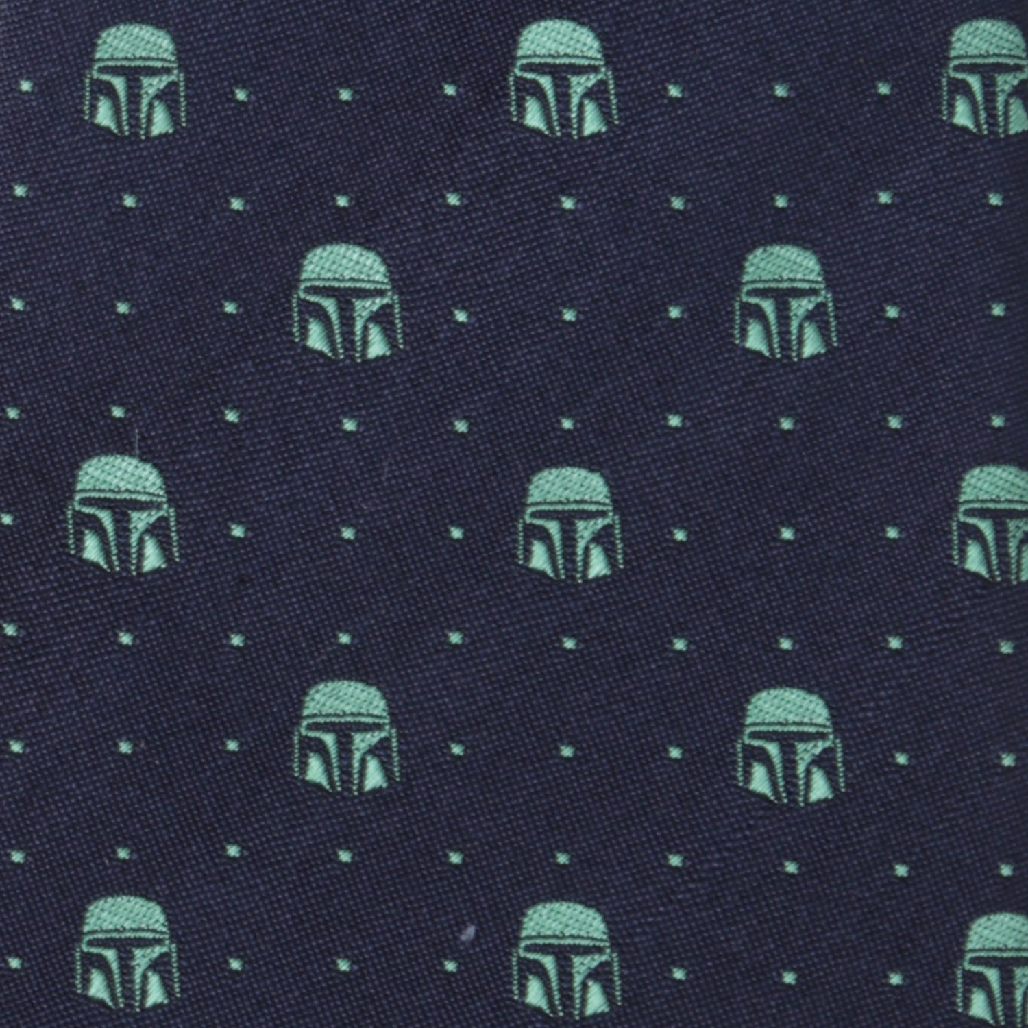 Mandalorian Helmet Dotted Navy Tie Image 5