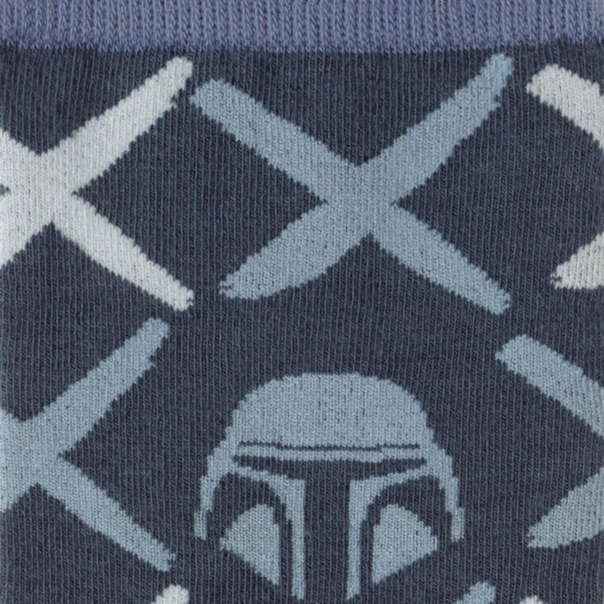 Star Wars Mandalorian Navy Checkered Dress Socks and Lapel Pin Gift Set Image 3