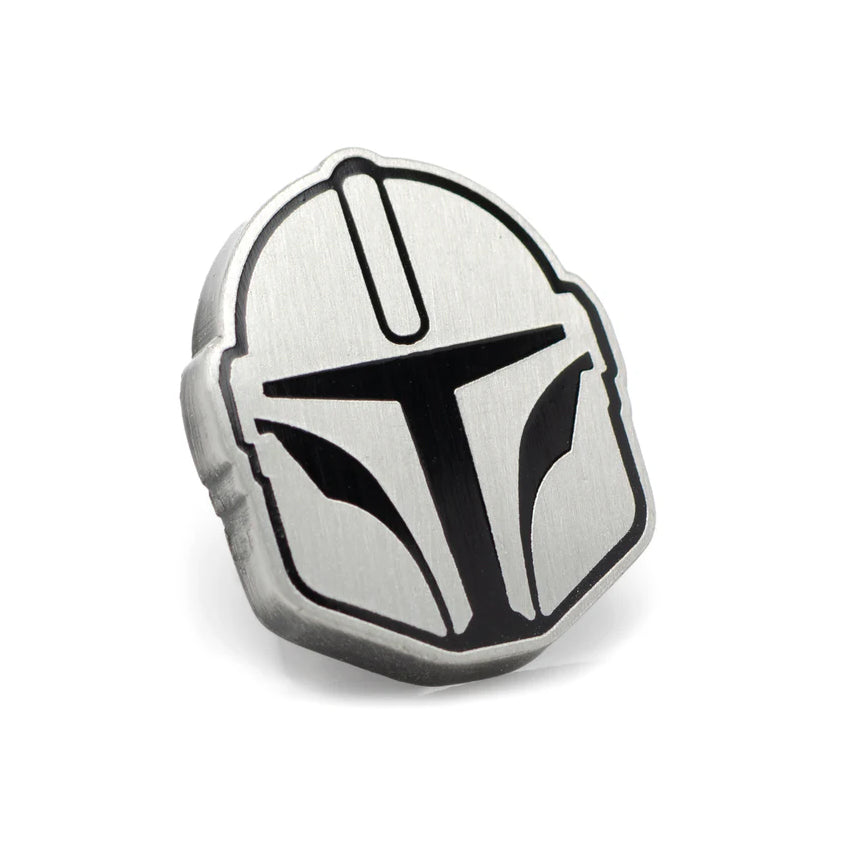 Star Wars Mandalorian Navy Checkered Dress Socks and Lapel Pin Gift Set Image 4
