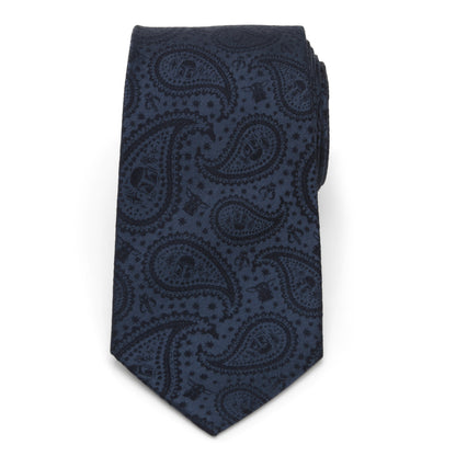 Mandalorian The Child Paisley Navy Tie Image 3