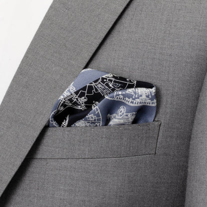 Millenium Falcon Blue Pocket Square Image 2