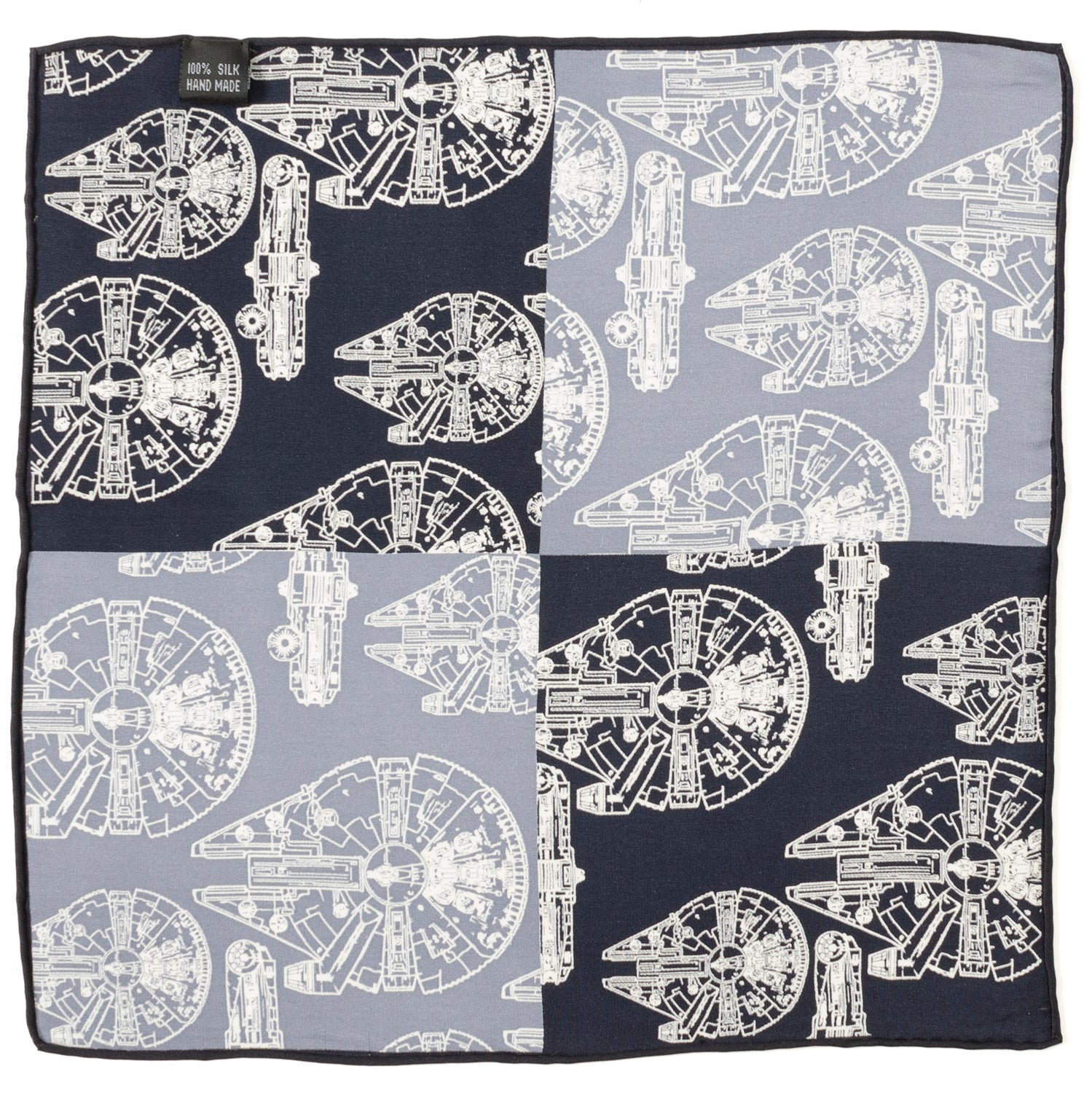 Millenium Falcon Blue Pocket Square Image 4