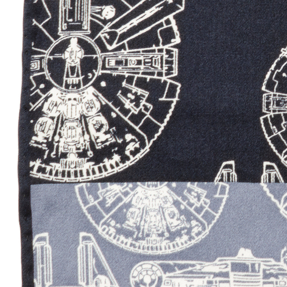 Millenium Falcon Blue Pocket Square Image 5