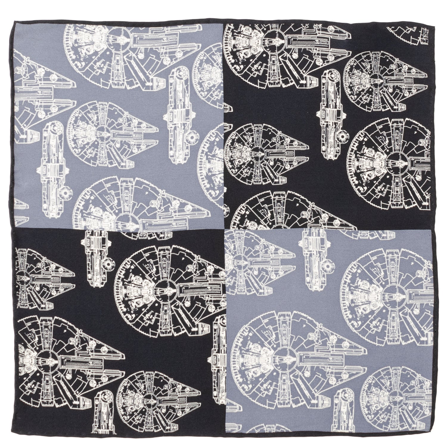 Millenium Falcon Blue Pocket Square Image 1