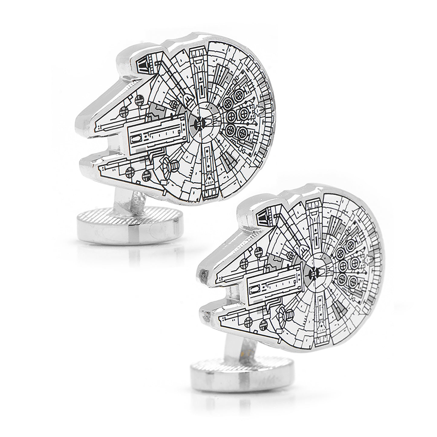 Star Wars Millennium Falcon Blueprint Cufflinks Image 2