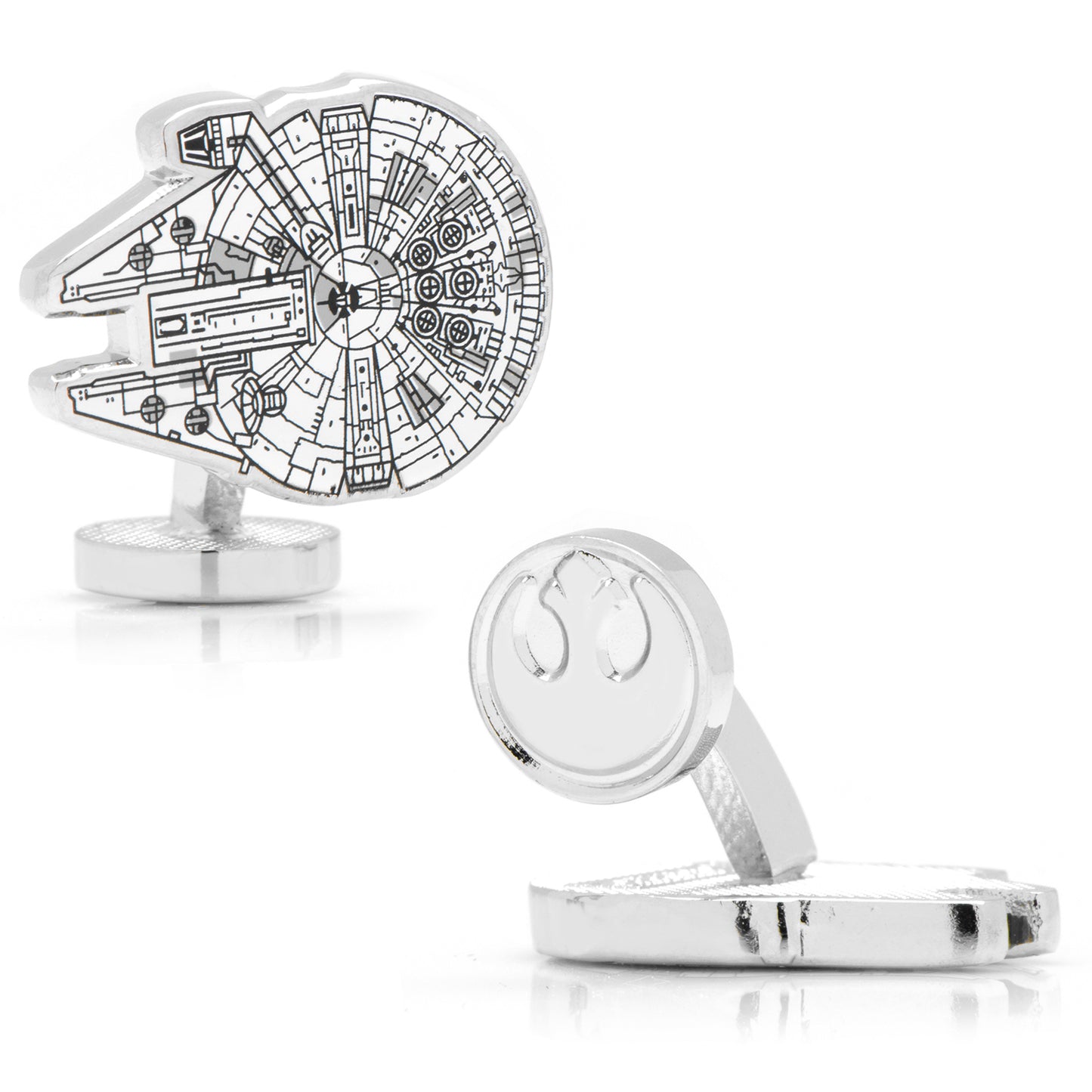 Star Wars Millennium Falcon Blueprint Cufflinks Image 1