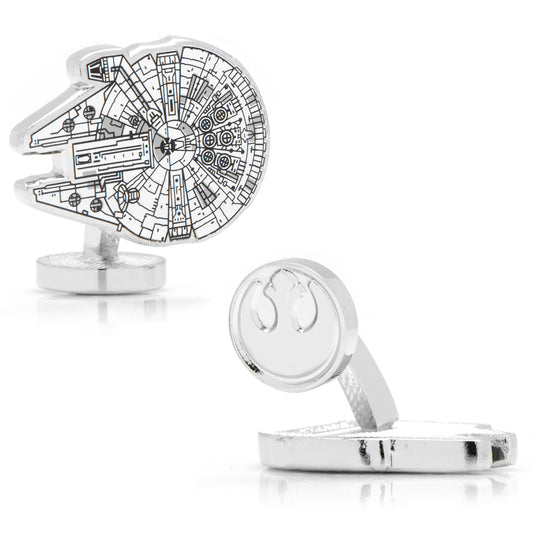 Star Wars Millennium Falcon Blueprint Cufflinks Image 1