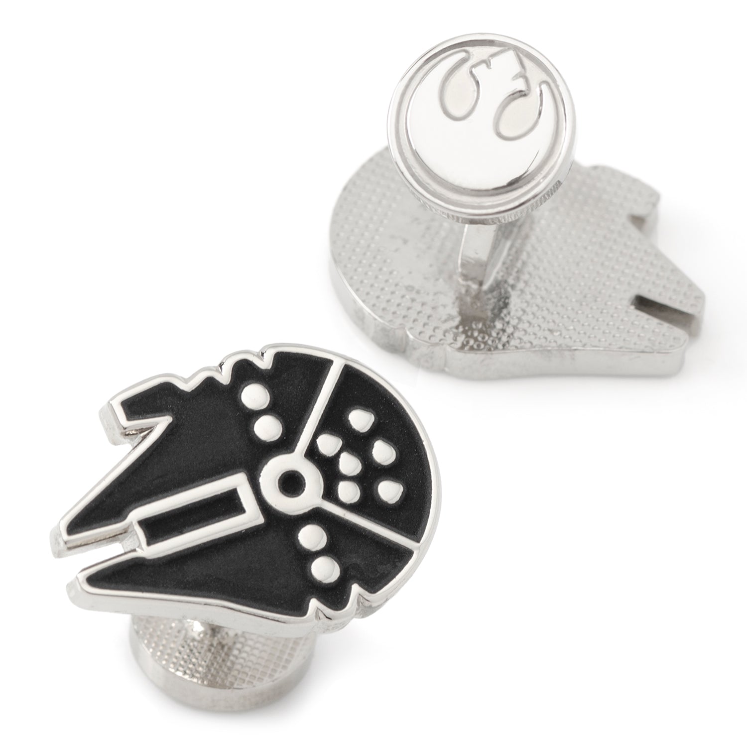 Millennium Falcon Silver Cufflinks Image 2