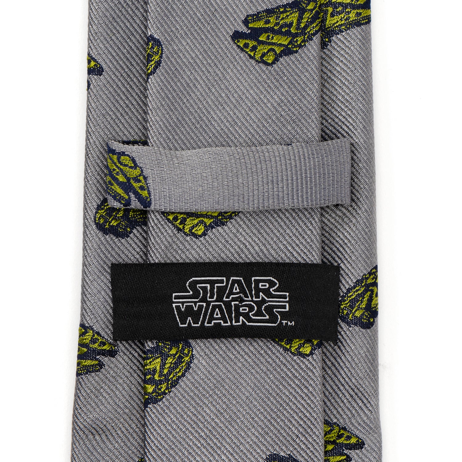 Millennium Falcon Gray Men's Tie Image 4