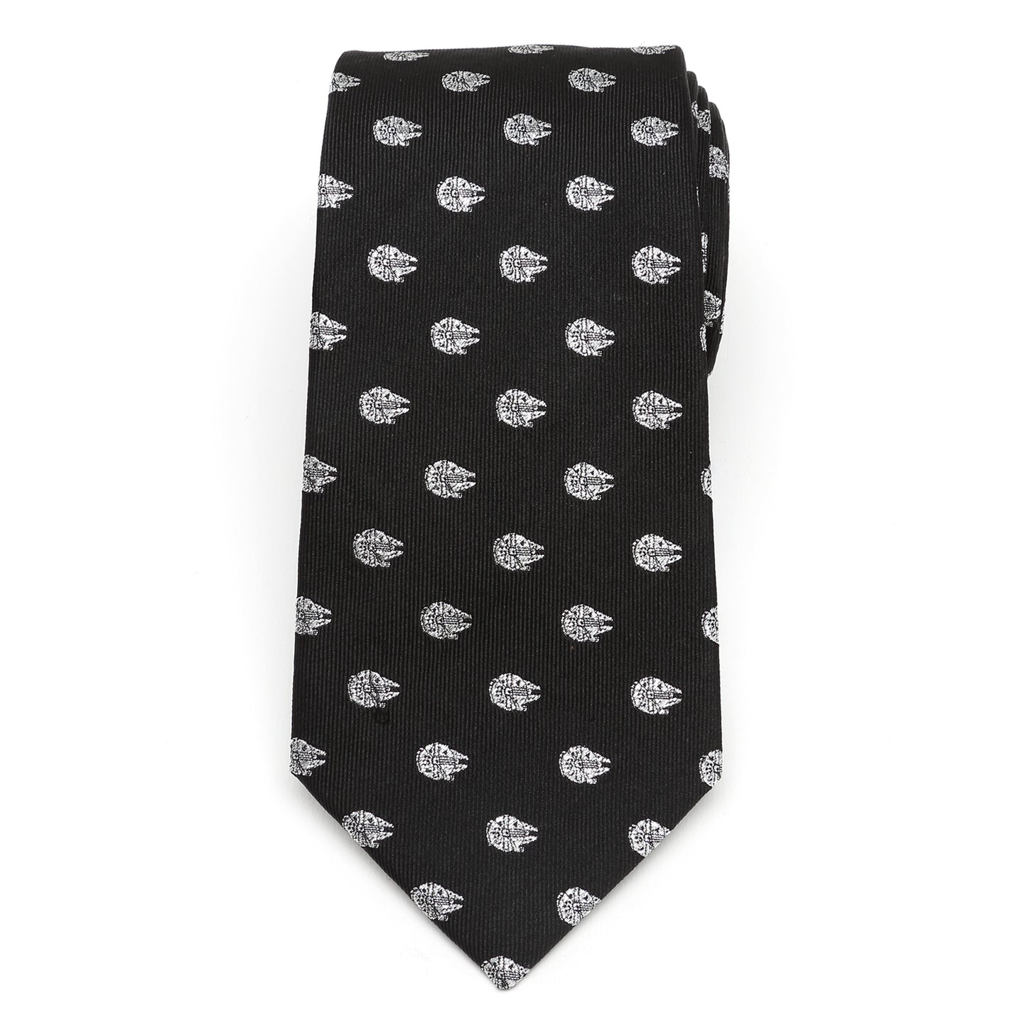 Millennium Falcon Metallic Silver Men's Tie Image 3