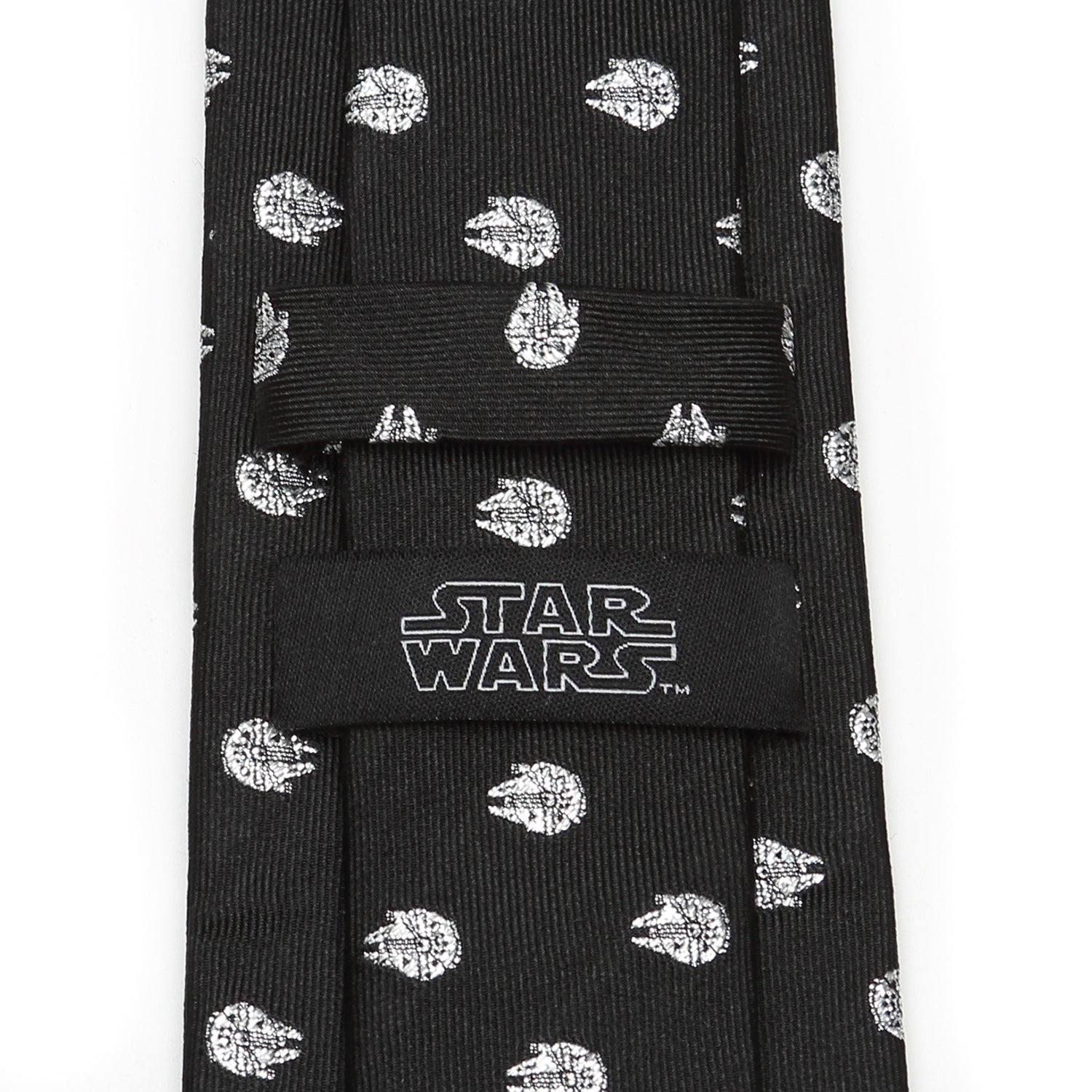 Millennium Falcon Metallic Silver Men's Tie Image 4