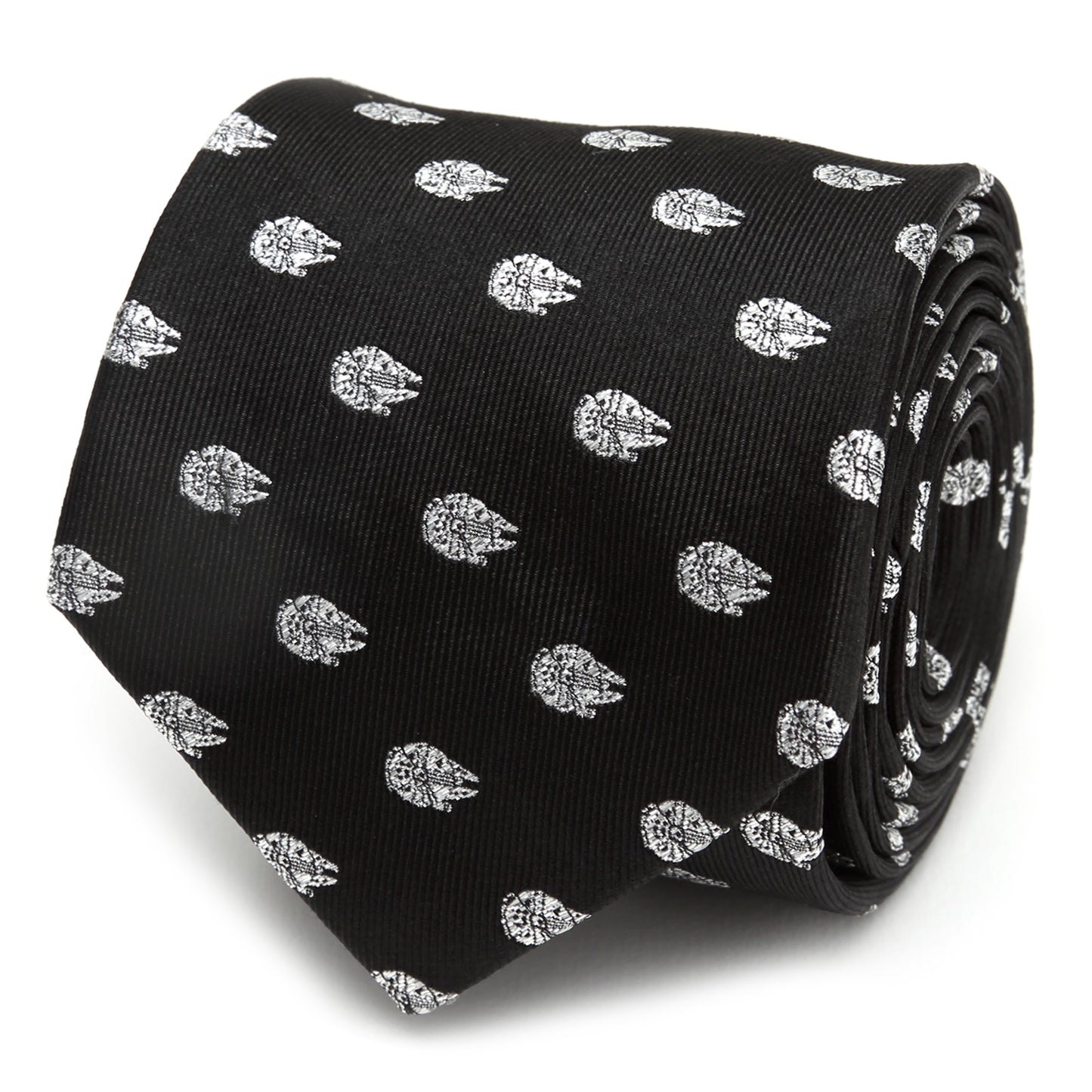 Millennium Falcon Metallic Silver Men's Tie Image 1