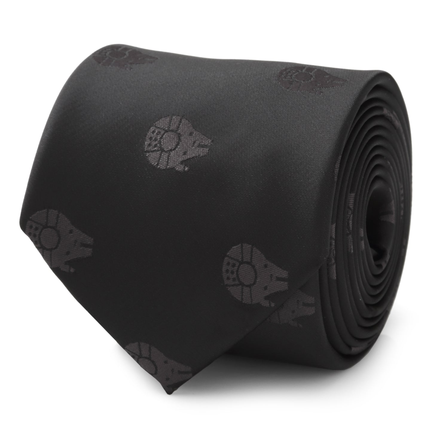 Millennium Falcon Black Tonal Men's Tie Image 3