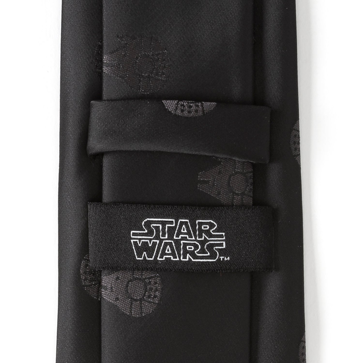 Millennium Falcon Black Tonal Men's Tie Image 6