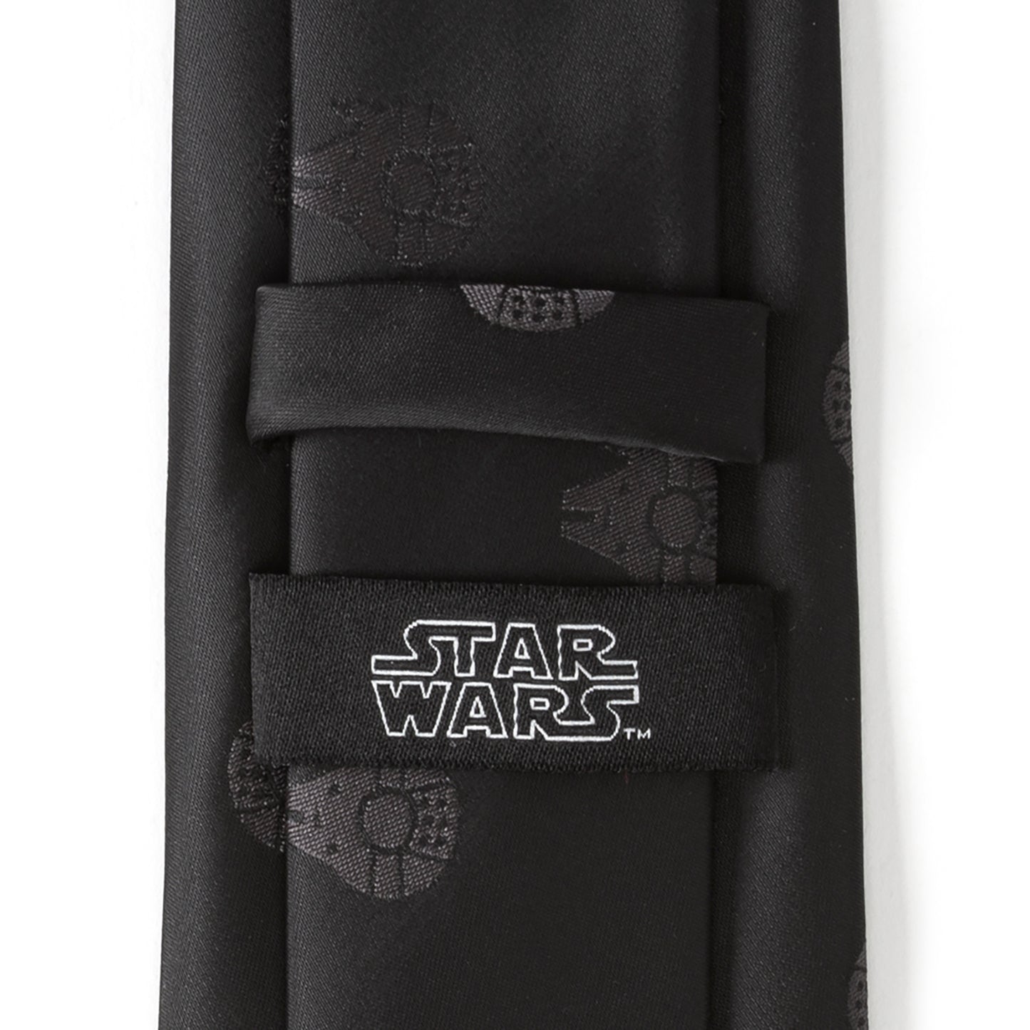 Millennium Falcon Black Tonal Men's Tie Image 6