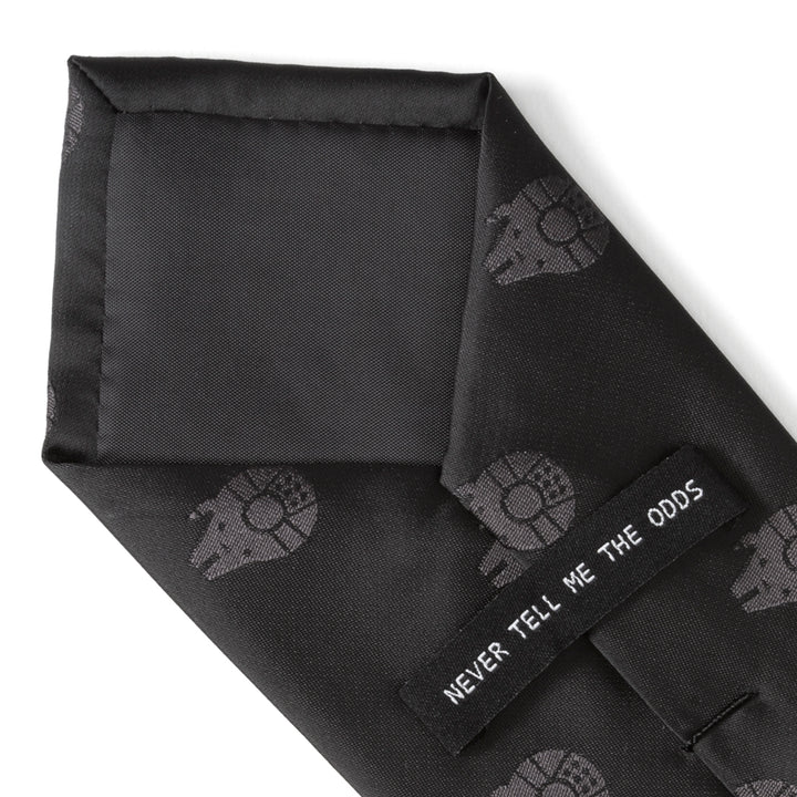Millennium Falcon Black Tonal Men's Tie Image 7