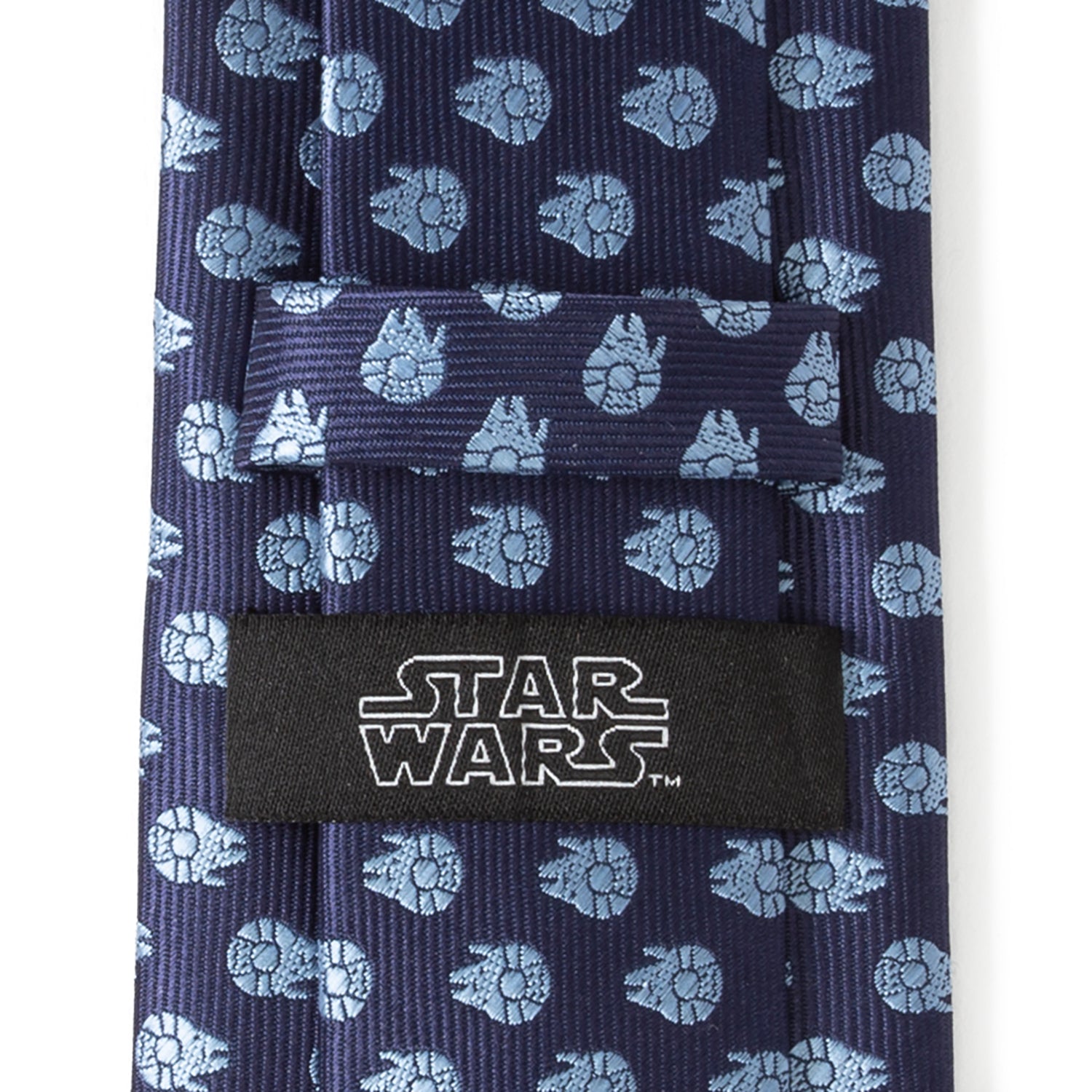 Millennium Falcon Blue Tonal Mens Tie Image 6