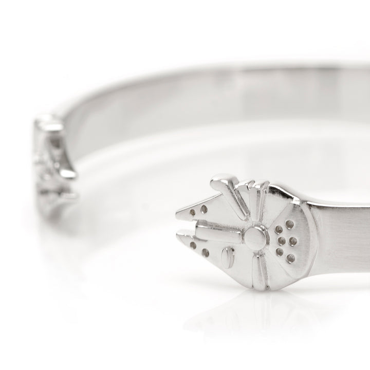 Millennium Falcon Sterling Silver Cuff Bracelet Image 3