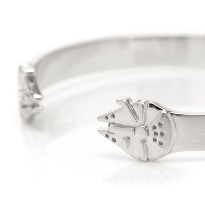 Millennium Falcon Sterling Silver Cuff Bracelet Image 3