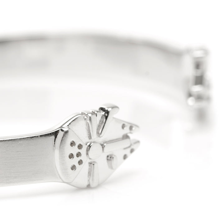 Millennium Falcon Sterling Silver Cuff Bracelet Image 4