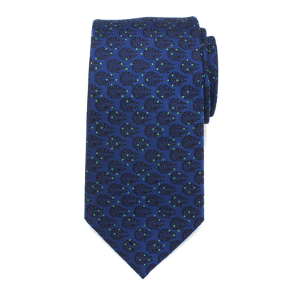 Millennium Falcon Navy Dot Mens Tie Image 3