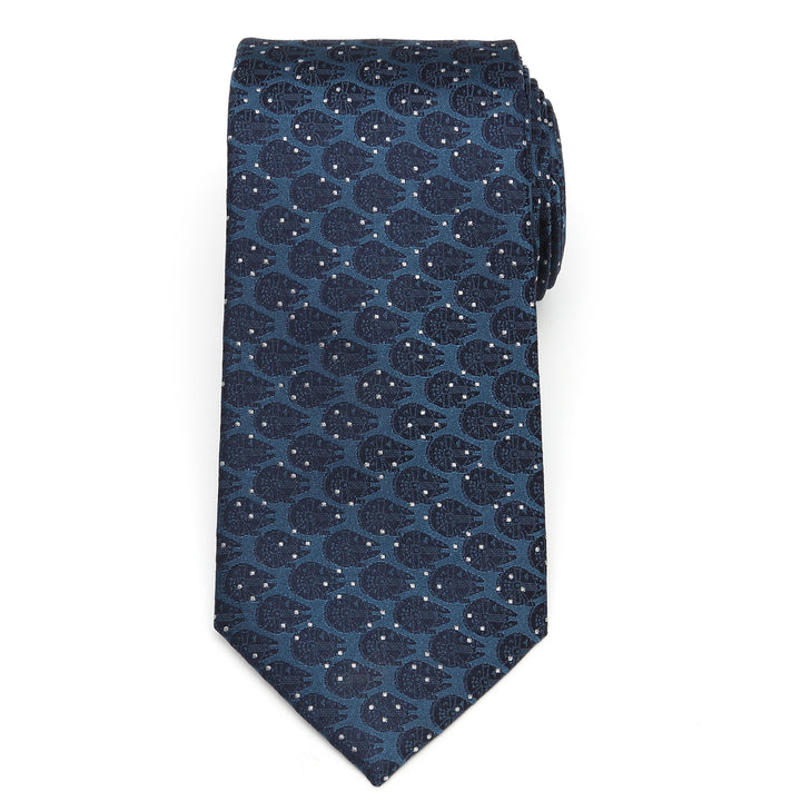 Millennium Falcon Dot Blue Men's Tie Image 3