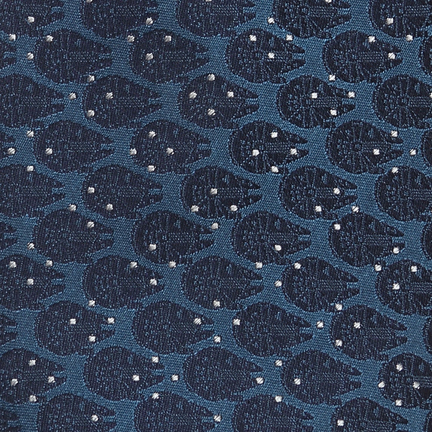 Millennium Falcon Dot Blue Men's Tie Image 4