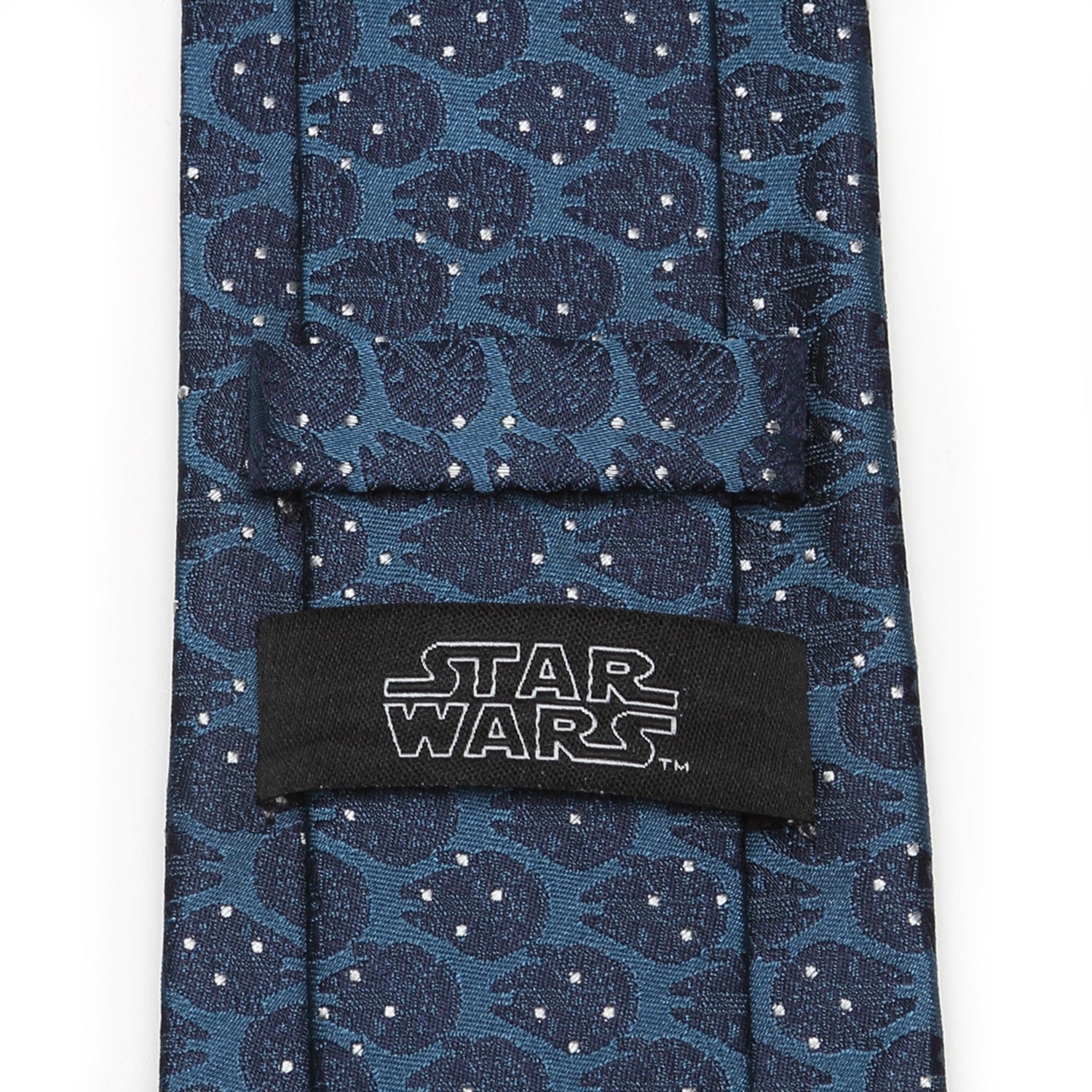 Millennium Falcon Dot Blue Men's Tie Image 5