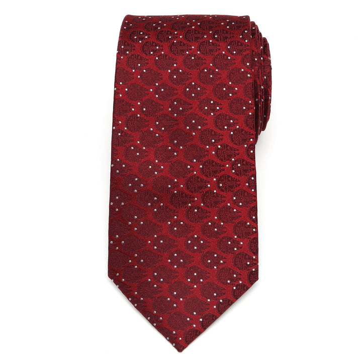 Millennium Falcon Dot Red Men's Tie Image 3