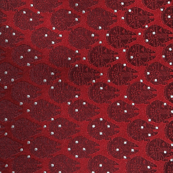 Millennium Falcon Dot Red Men's Tie Image 5