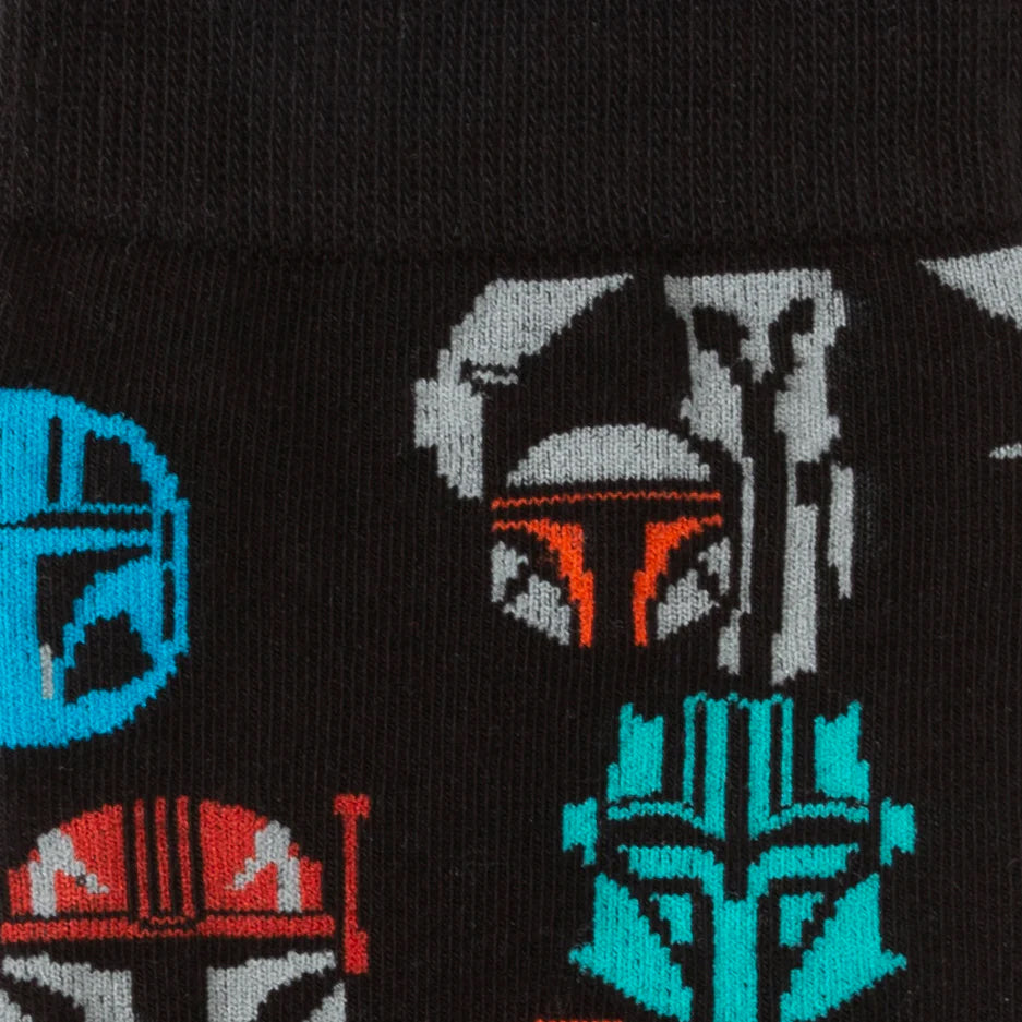 Star Wars Mandalorian and Mythosaur Multicolored Navy Dress Socks and Lapel Pin Gift Set Image 3
