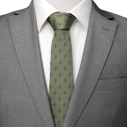 Mandalorian Dot Sage Green Men's Tie Image 2