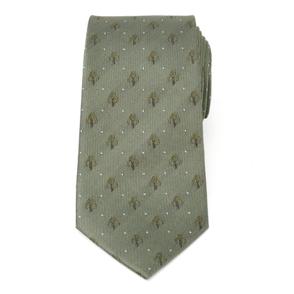 Mandalorian Dot Sage Green Men's Tie Image 3