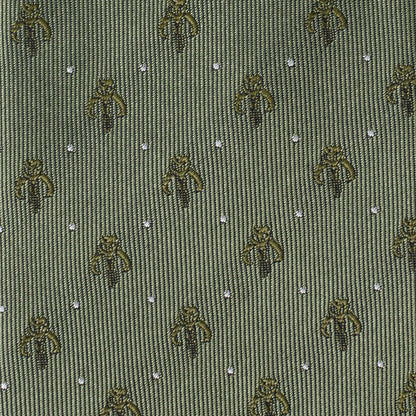 Mandalorian Dot Sage Green Men's Tie Image 4