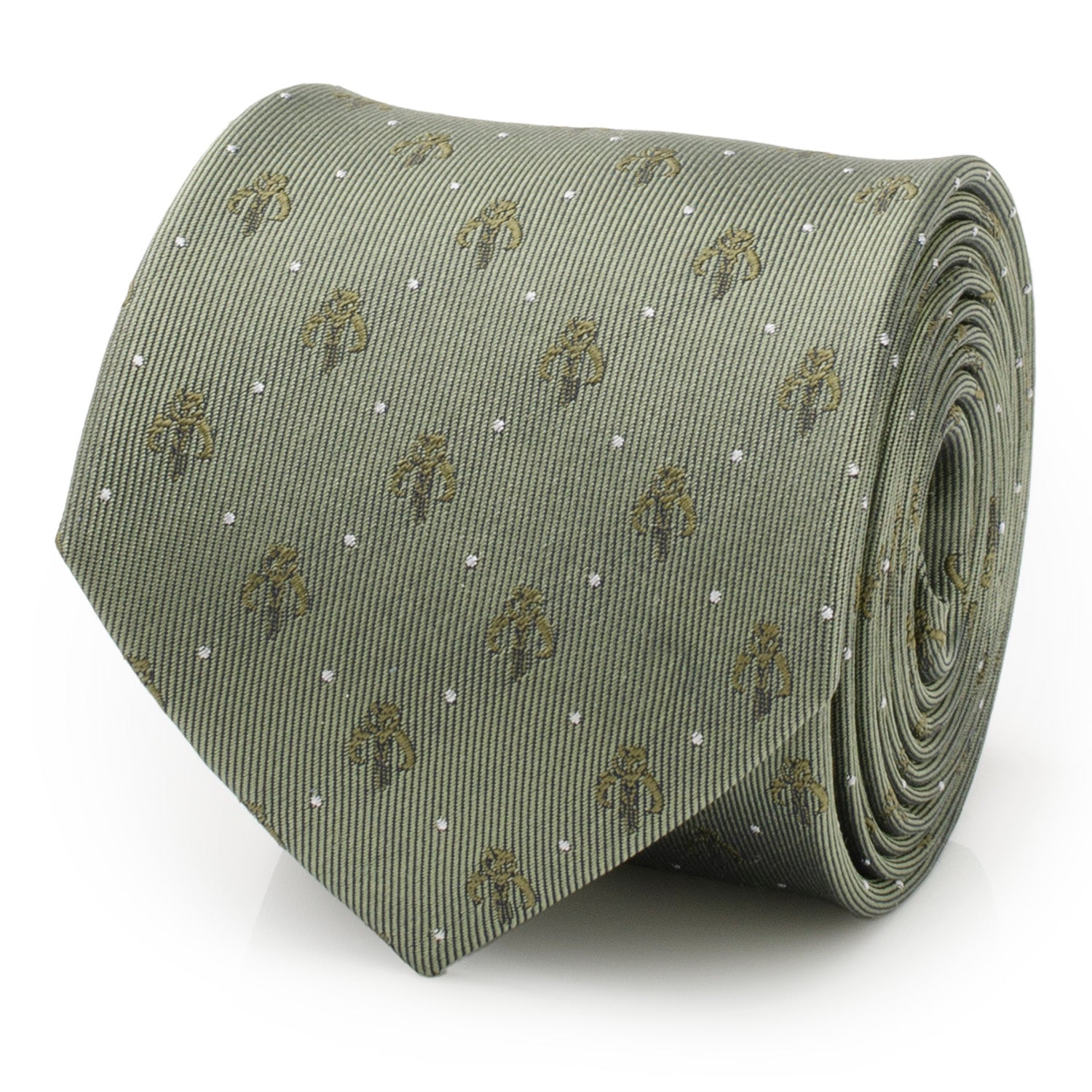 Mandalorian Dot Sage Green Men's Tie Image 1