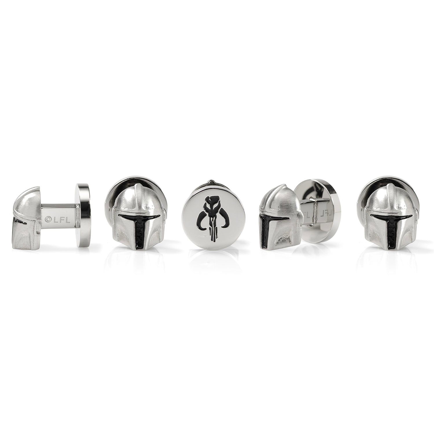 3D Mandalorian Helmet Studs Image 3