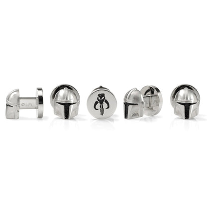 3D Mandalorian Helmet Studs Image 3