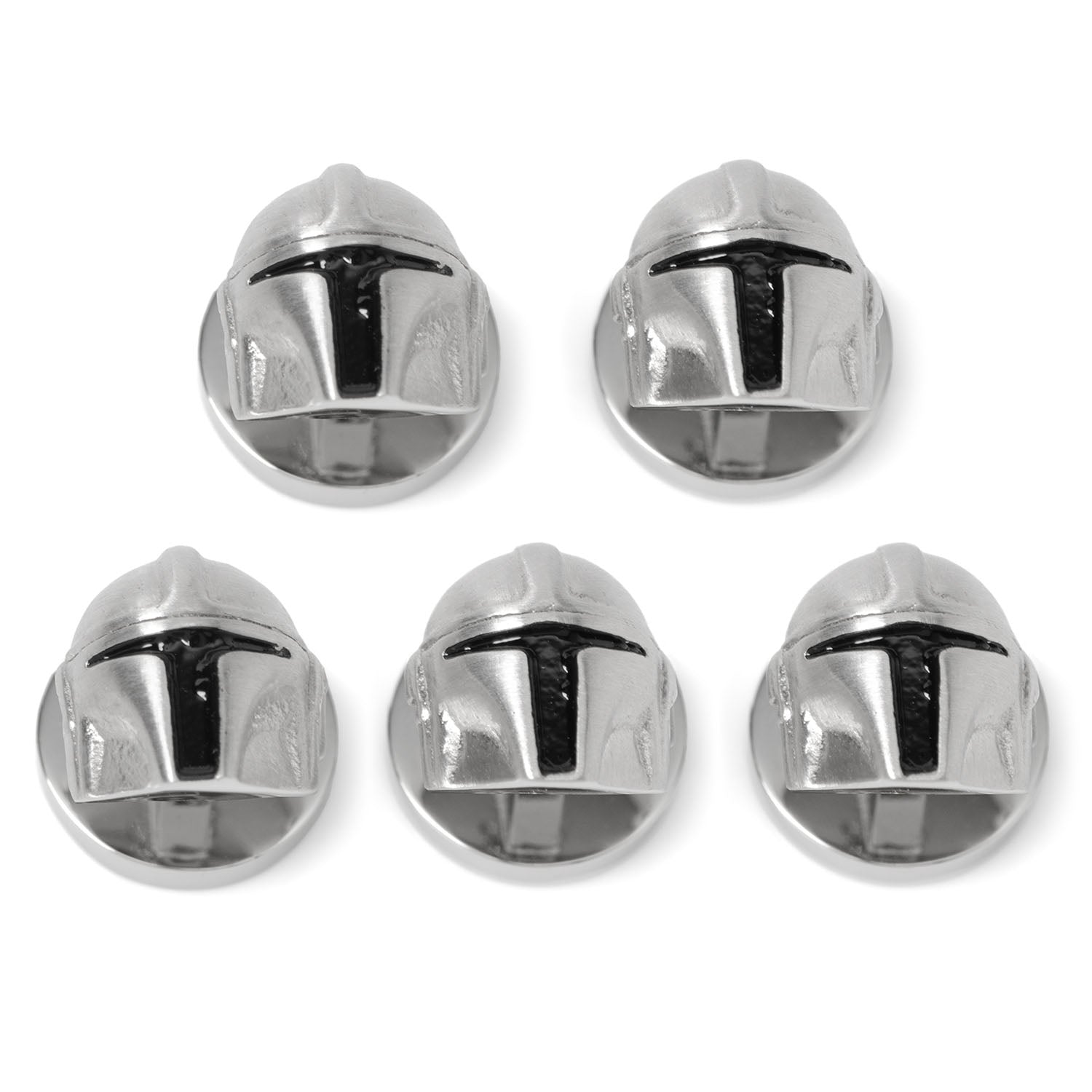 3D Mandalorian Helmet Studs Image 1