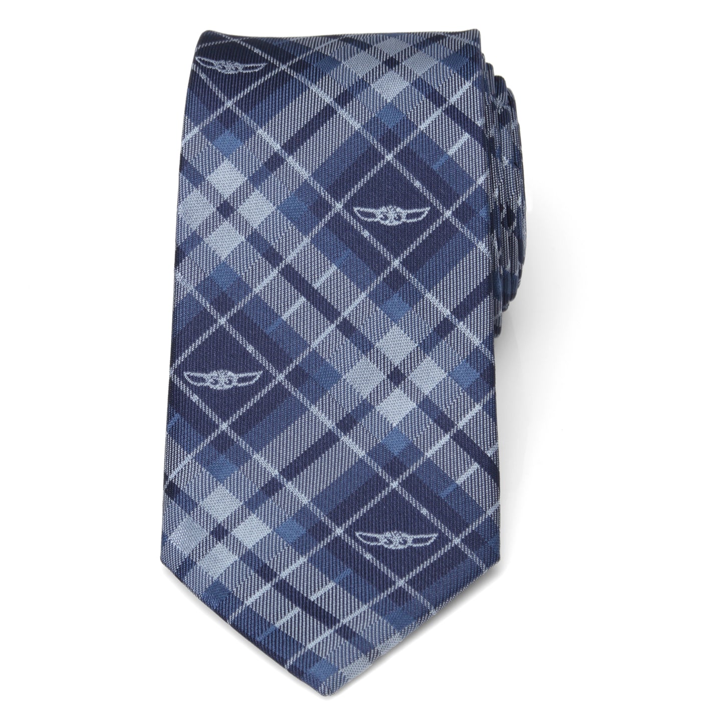 Star Wars The Child Plaid Blue Men's Tie Image 3