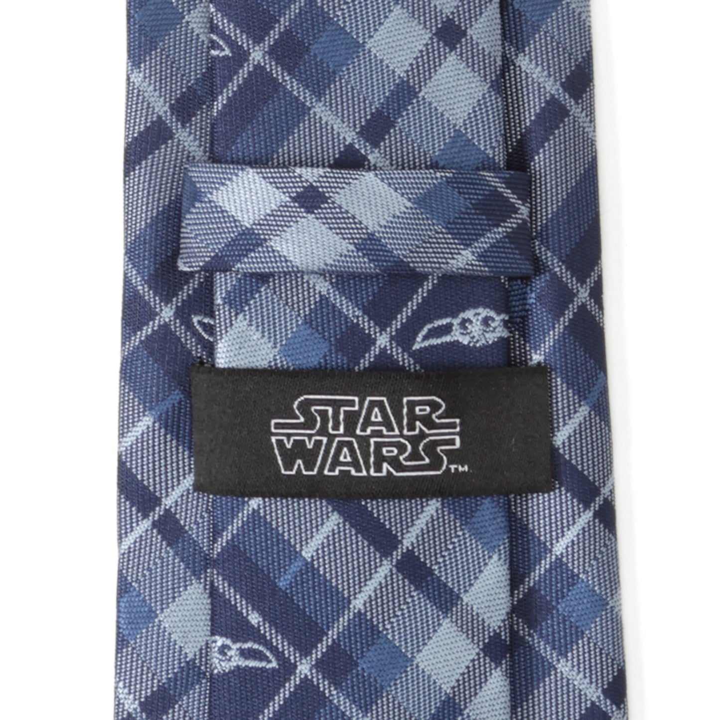 Star Wars The Child Plaid Blue Men's Tie Image 5