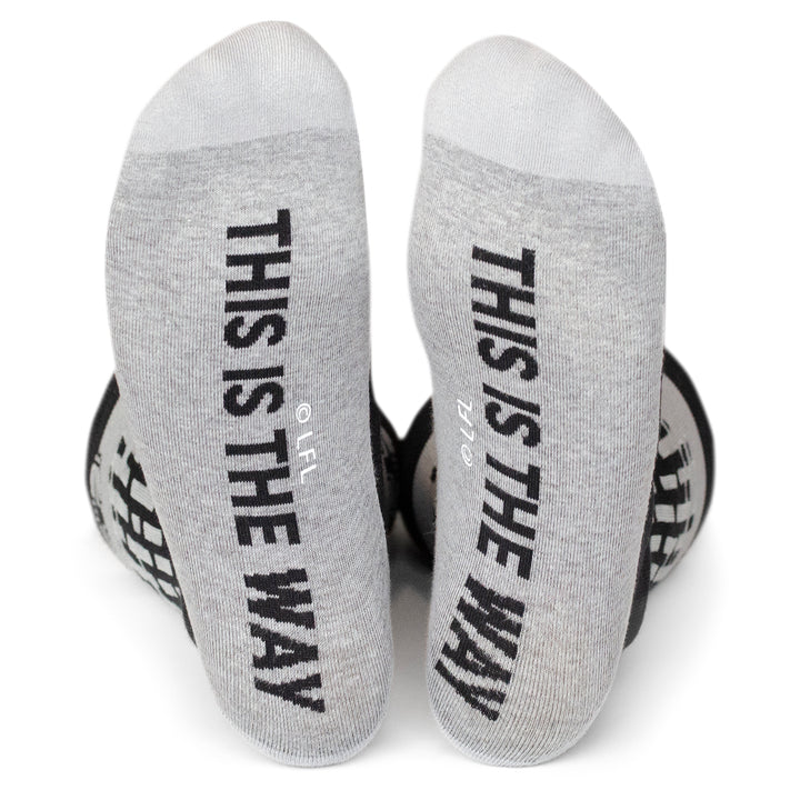 Mandalorian Hidden Message Grey Men's Socks Image 4