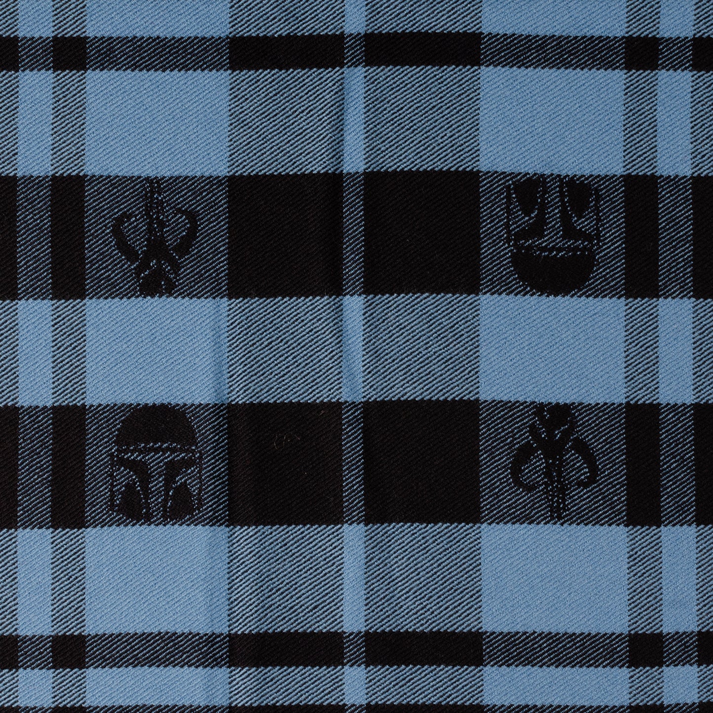 Mandalorian Blue Tartan Scarf Image 3