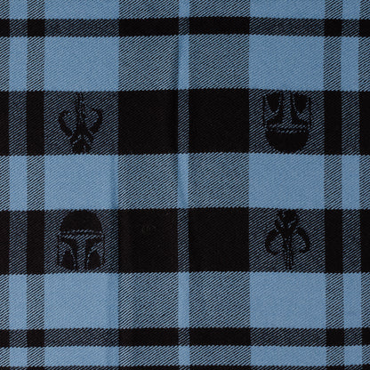 Mandalorian Blue Tartan Scarf Image 3