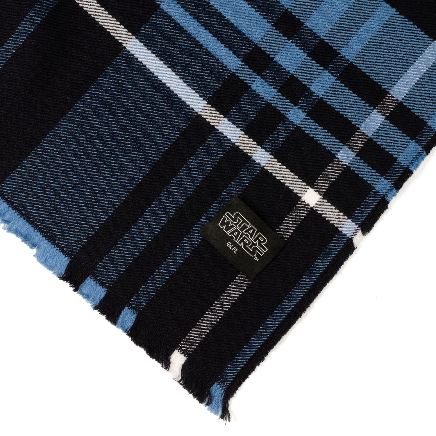 Mandalorian Blue Tartan Scarf Image 5