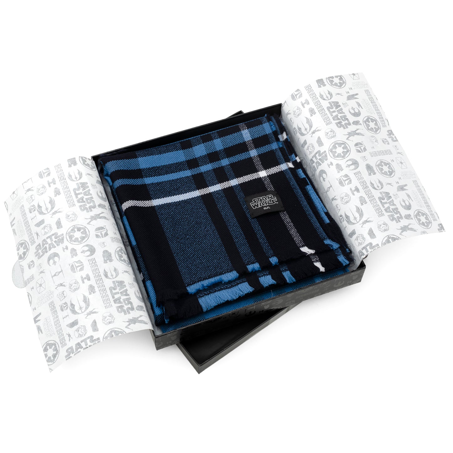 Mandalorian Blue Tartan Scarf Image 6